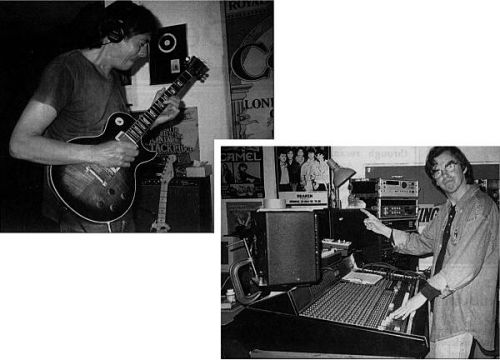 Colin and Andrew in the studio